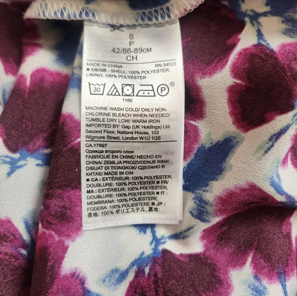 Banana Republic, size small, pink and blue - Picture 7 of 7